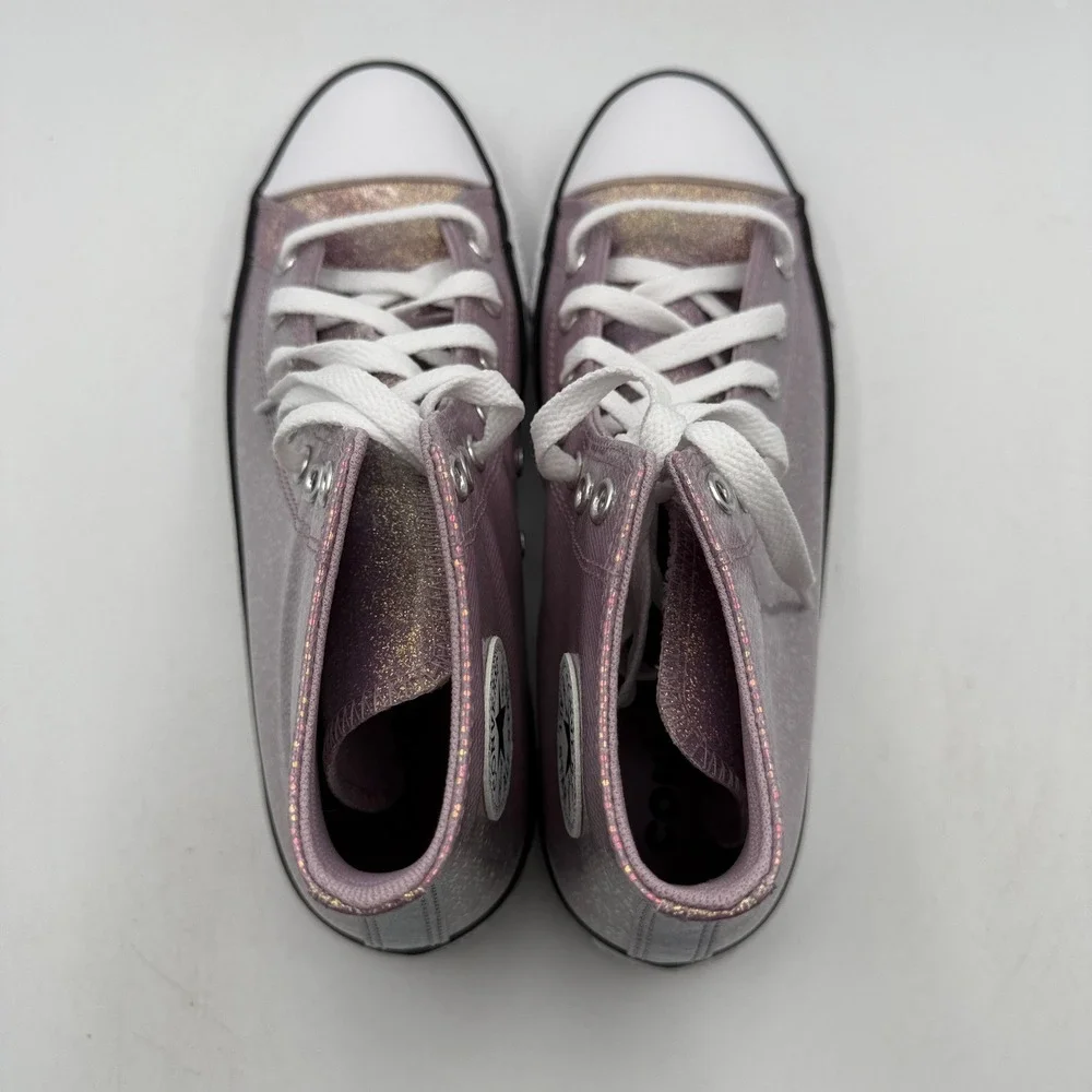 Converse Chuck Taylor All Star Hi Kids 7 Altitude Lilac Shimmer A14333C